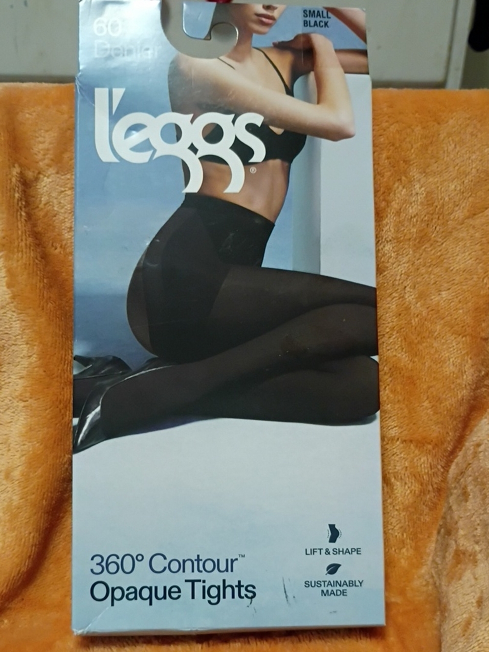 360° Contour Opaque Tights - Black {60 Denier}